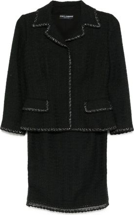 Dolce & Gabbana Completo in tweed - Nero