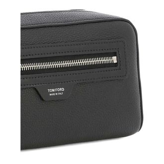 Tom Ford Textured Calfskin Pouch - Black