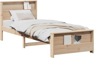vidaXL Vidaxl - Estructura De Cama Marr&oacute;n 100 X 200 Cm Madera Maciza De Pino