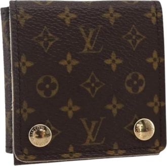 Louis Vuitton Pre-owned Wallets, female, Brown, Size: ONE SIZE Pre-owned Canvas Home-Office Wallet