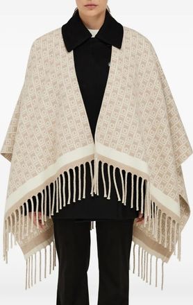 Ferragamo Mantella con motivo Gancini - Toni neutri