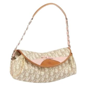 Dior Pre-owned Shoulder Bags, female, Beige, Size: ONE SIZE Pre-owned Vintage Shoulder Bag