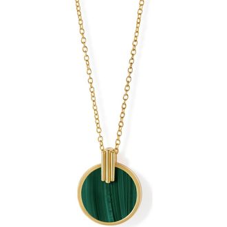 Astley Clarke Gold Stilla Malachite Necklace at Nordstrom, Size 20