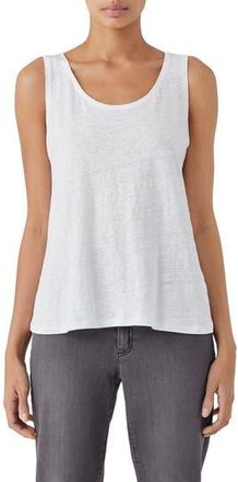 Eileen Fisher Organic Linen Tank in White at Nordstrom Rack, Size X-Large