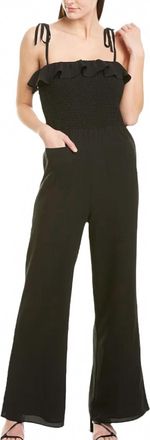 Ali & Jay Z Francesca Tie Strap Jumpsuit In Black