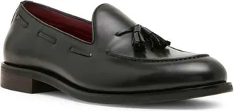 Steve Madden Elgin Leather Loafer in Black at Nordstrom, Size 11.5