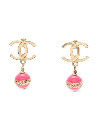 Chanel Orecchini con logo CC 1986-1988 - Oro