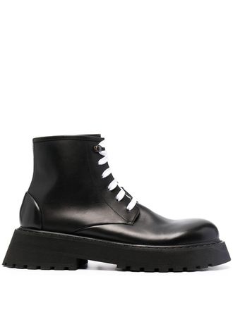 Marsèll Micarro leather combat boots - Black