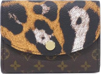 Louis Vuitton Marron Coated Canvas Coin Purse/Coin Case (Pre-Owned)