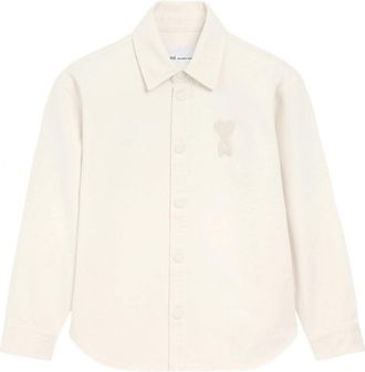 Ami KNITTED ADC OVERSHIRT Size: XS, colour: WHITE