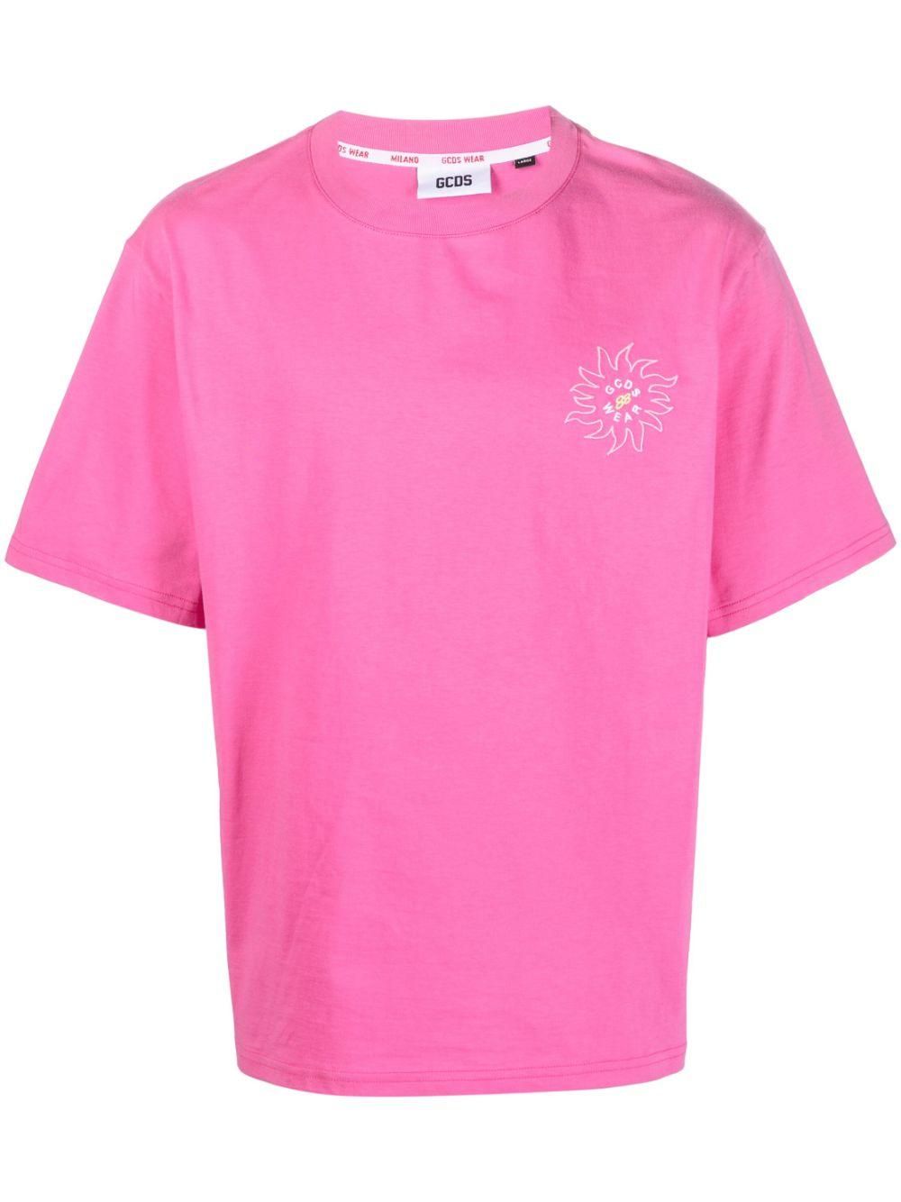 Tシャツ・カットソー GCDS Woman T-Shirt Pink A2OW2301JD9 55 Women′s t-shirt and polo: long sleeve, oversized, graphic | GCDS