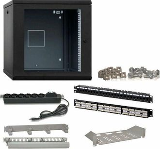 Item Dermatologie Item - Kit De Panel De Rack 6 Unidades Utp Cat6 Con Panel De 24 Puertos 10001