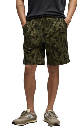 Barefoot Dreams Camo Cotton Stretch Twill Drawstring Utility Shorts in Military Camo at Nordstrom, Size Xx-Large