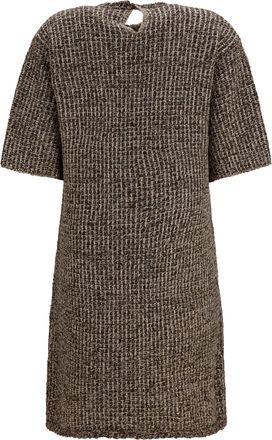 Fabiana Filippi Womens Sequin-Effect Tweed Dress Ebano