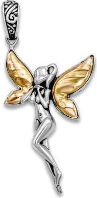 Samuel B. Sterling Silver & 18K Gold Fairie Pendant in Silver And Gold at Nordstrom Rack