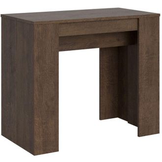 Itamoby Consola Dise&ntilde;o Extensible 90 X 48 - 204 Cm Mesa Comedor Madera Basic Small Noix