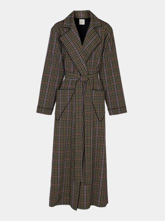 Emilia Wickstead Georgette Houndstooth Robe