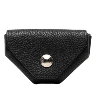 Herm&egrave;s Pre-owned Le Vin Quatre Portemonnee - Dames - Vintage Tassen - Zwart - ONE Size - Leer - Vintage