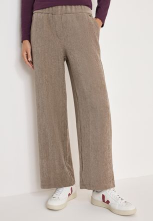 Cecil Stoffhose CECIL Style Neele, Damen, Gr. XXL (46), L&auml;nge 28, sandalwood beige melange, Web, Obermaterial: 96% Polyester, 4% Elasthan. Futter: 100% Poly