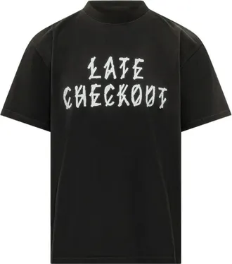 44 Label Group Tops, Heren, Zwart, L, T-shirt met ronde hals en korte mouwen