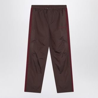 adidas Brown Nylon Jogging Trousers