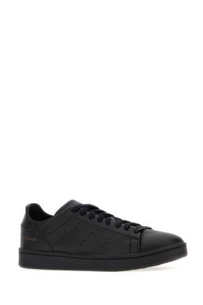 Yohji Yamamoto Unisex Black Leather Stan Smith Sneakers
