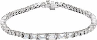 Diamond2Deal 14k Gold 4 5/8 CTW Lab-Grown Diamond Line Bracelet 7