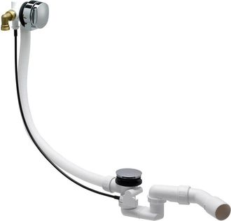 Laufen Laufen Pro - Juego De Desag&uuml;e Y Rebosadero Para Ba&ntilde;era Con Llenado, Cromo H2951110040001