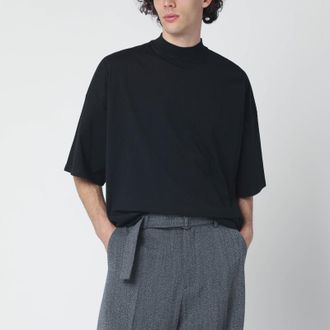 Jil Sander Black oversized cotton T-shirt
