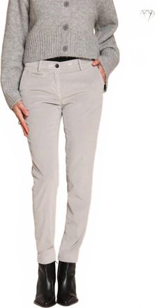 Mason's New York Slim Velvet Pant In Gray