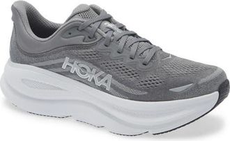 Hoka One One Bondi 9 Running Shoe in Asteroid /Silver at Nordstrom, Size 11.5