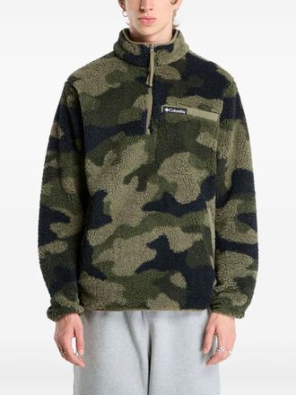 Columbia Sportswear half-zip fleece sweatshirt - men - Recycled Polyester - M - Green