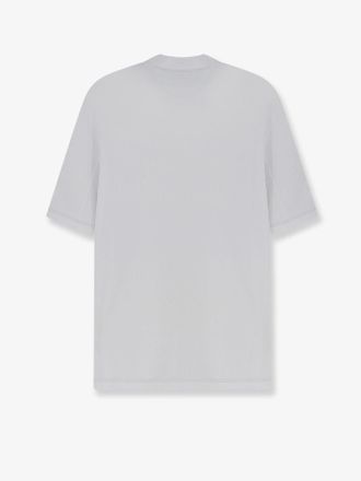 Brunello Cucinelli Mens T-Shirt Technical Fabric White Polyamide T-Shirts And Polos