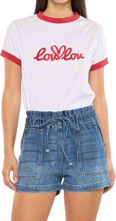 Kancan Paper Bag Shorts In Medium Dark