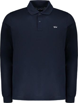 Paul & Shark Polo shirt met lange mouwen van katoen - Heren - Polos - Blauw - L - Katoen - Tops