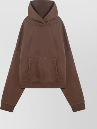 Entire studios cotton hooded sweatshirt front pocket