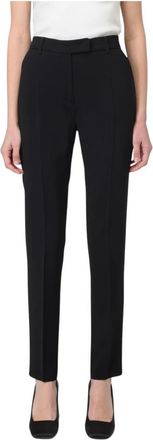 Max Mara Dames, Broeken, Zwart, Maat: XS Leer
