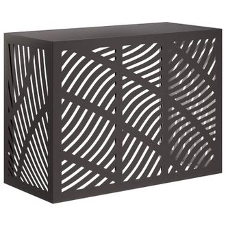 vidaXL Funda Para Aire Acondicionado Negro 110 X 50 X 80 Cm Acero Vidaxl