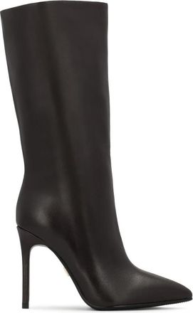 Kazar Elegante bruine zachte leren laarzen - Dames - Laarzen met Hak - Bruin - 37 EU - Leer - Schoenen