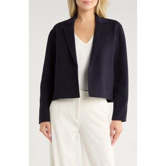 Theory Wool & Cashmere Crop Blazer in New Navy at Nordstrom Rack, Size Petite
