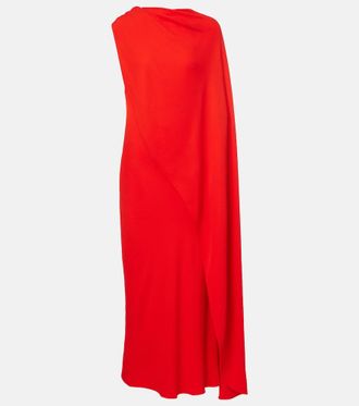 Balenciaga Open-back caped gown