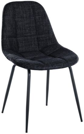 OEM Silla De Comedor Tom En Tela O Polipiel Negro Tela