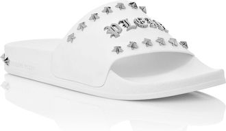 Philipp Plein Platte Sandalen Gothic Plein