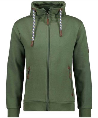 Ragman Sweatjacke RAGMAN, Herren, Gr. 6XL6264, gr&uuml;n (dunkelgr&uuml;n, 393), 65% Baumwolle 35% Polyester, regular fit, Sweatjacken Sweatjacke