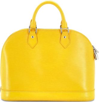 Louis Vuitton Alma Handbag Epi Leather PM satchel - Yellow