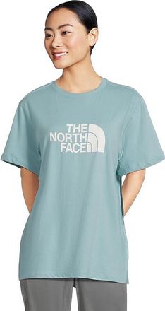 The North Face Short Sleeve Core Half Dome T-Shirts Womens Short Sleeve Pullover Blue Eclipse/Tnf White : 2XL, Cotton