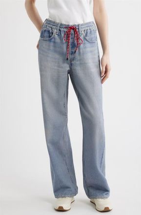 Rag & Bone rb Miramar Pull-On Wide Leg Cotton Terry Sweatpant Jeans in Brighton at Nordstrom, Size X-Small