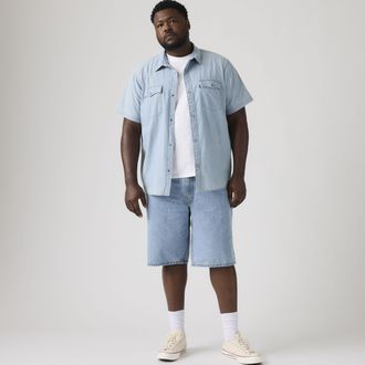 Levi's 469 Loose Shorts (Big & Tall) - Mens - 46 - Blue