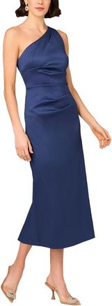 Aidan Mattox Stretch Mikado Midi Dress