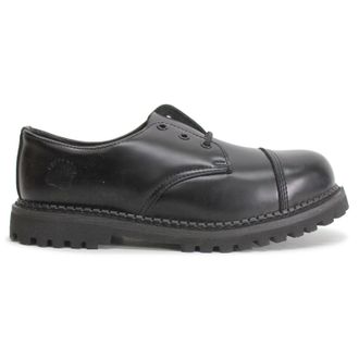 Grinders Regent CS Leather Unisex Shoes - UK 8 - US 10.5 Women / 9 Men - EU 42 - Black - Size:UK 8